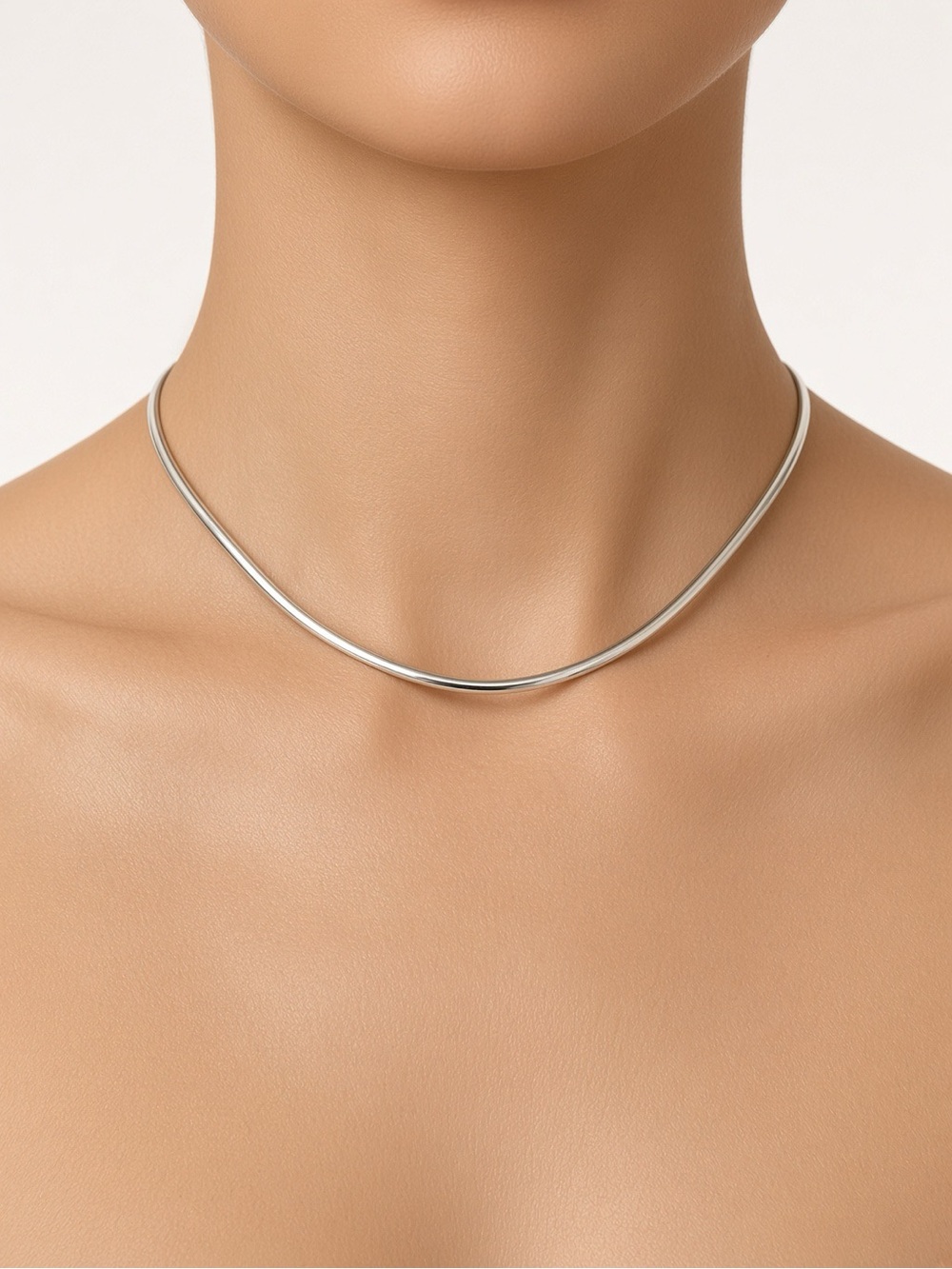 Vintage 950 Silver Collar Choker Necklace